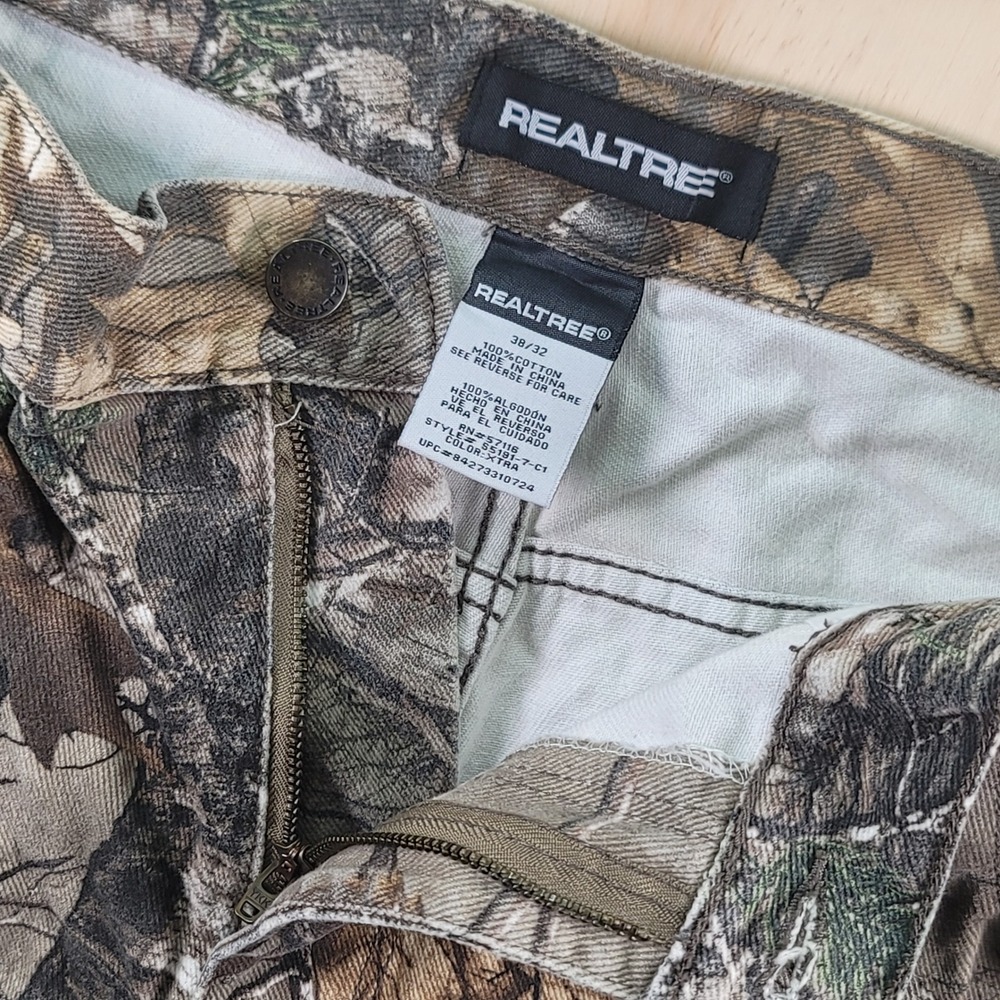 Realtree Camouflage Pants Mens 38x30 Brown Excellent Used Condition Xtra Camo - Picture 3 of 7
